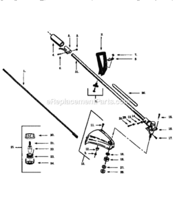 Page A Diagram and Parts List for 358798490  Craftsman Trimmer