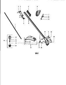 Page A Diagram and Parts List for 358798561  Craftsman Trimmer