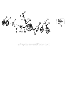 Page B Diagram and Parts List for 358798980  Craftsman Leaf Blower / Vacuum