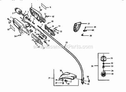 Page A Diagram and Parts List for 358799080  Craftsman Trimmer