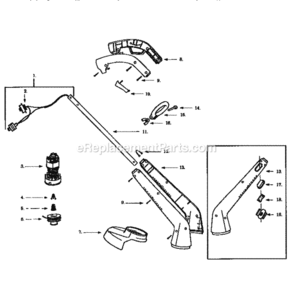 Page A Diagram and Parts List for 358799090  Craftsman Trimmer