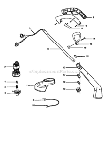 Page A Diagram and Parts List for 358799130  Craftsman Trimmer