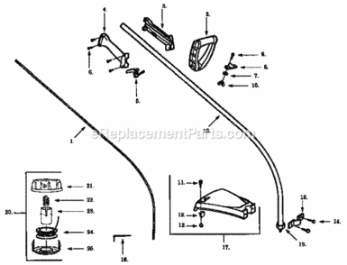 Page A Diagram and Parts List for 358799210  Craftsman Trimmer