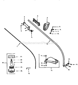 Page A Diagram and Parts List for 358799211  Craftsman Trimmer