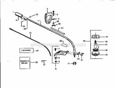 Page A Diagram and Parts List for 358799220  Craftsman Trimmer