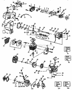 Page B Diagram and Parts List for 358799290  Craftsman Trimmer