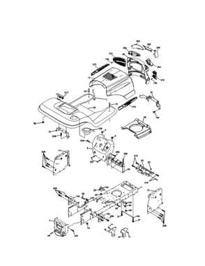 Chassis And Enclosures Diagram and Parts List for 917273820  Craftsman Lawn Tractor