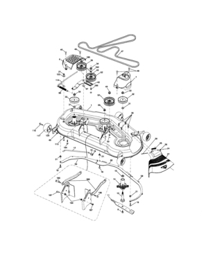 Part Location Diagram of 195632X613 Craftsman Service Deck Kit