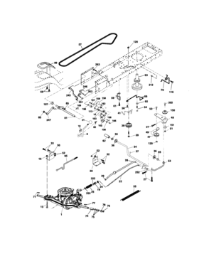 Ground Drive Diagram and Parts List for 917275520  Craftsman Lawn Tractor