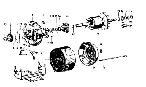 Part Location Diagram of 37090 Tecumseh Crankshaft