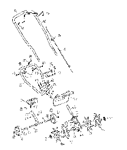 General assembly Diagram and Parts List for CMXGVAMKC25C  Craftsman Cultivator