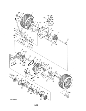 Drive Diagram and Parts List for 917280010  Craftsman Engine