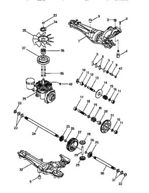 Part Location Diagram of 4820 Craftsman Bearing assembly
