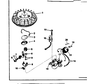 Part Location Diagram of 610386 Craftsman Flywheel