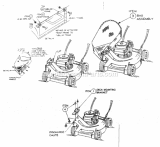 Page A Diagram and Parts List for 36680413  Craftsman Lawn Tractor Accessories