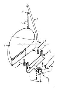 Page A Diagram and Parts List for 36680438  Craftsman Lawn Tractor Accessories