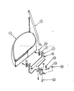 Page A Diagram and Parts List for 36681031  Craftsman Lawn Tractor Accessories