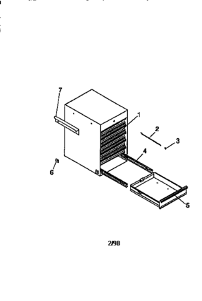 Part Location Diagram of A15394-EG Craftsman Drawer
