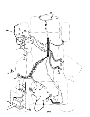 Electrical Diagram and Parts List for 917277230  Craftsman Lawn Tractor