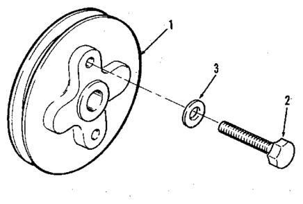 Pulley (single Groove) Diagram and Parts List for 73911054C  Craftsman Engine