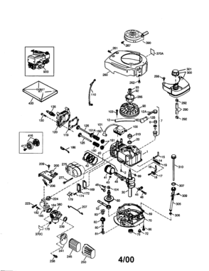 Part Location Diagram of 750848A Craftsman Engine