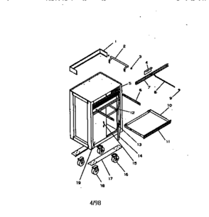 Part Location Diagram of A15459A3 Craftsman Caster pack