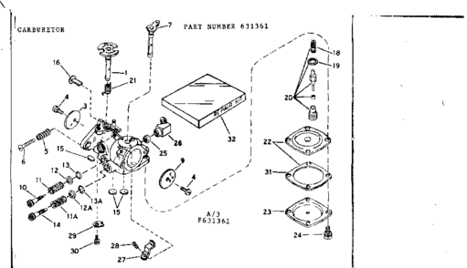 Replacement Parts Diagram and Parts List for 917351040  Craftsman Chainsaw