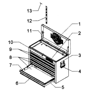 Part Location Diagram of 01008551P MTD Rod End, 5/16, Left Hand