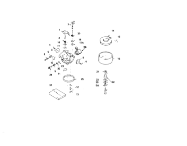 Carburetor 632270 Diagram and Parts List for 143404152  Craftsman Engine