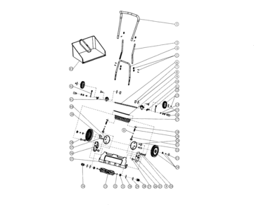Main Assy Diagram and Parts List for 15137664  Craftsman Lawn Mower
