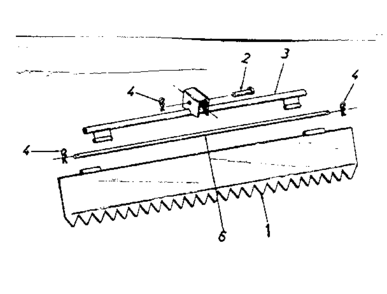 32" Leveling/grading Rake Diagram and Parts List for SWEEPCULTIVATOR-29088  Craftsman Tiller