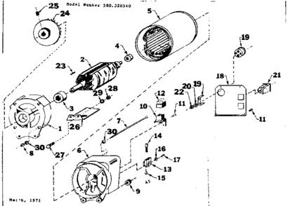 Part Location Diagram of 30481 Craftsman Conn panel