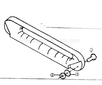 Hawse Type Fairlead Diagram and Parts List for 3919  Craftsman Hoist & Winch
