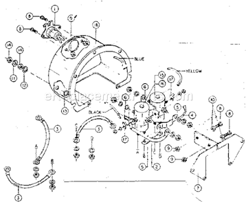 Solenoid Assembly Parts Diagram and Parts List for 3920  Craftsman Hoist & Winch