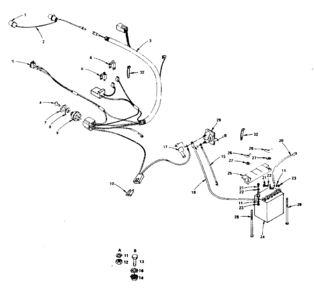 Electrical Diagram and Parts List for 917255742  Craftsman Lawn Tractor