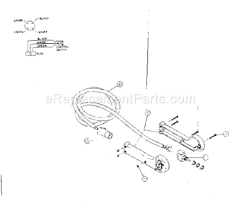 Switch Assembly Parts Diagram and Parts List for 3936  Craftsman Hoist & Winch
