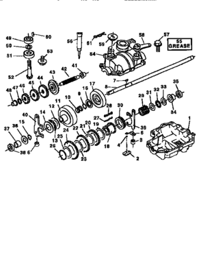 Transaxle 4360-79 (71/917)    (71/917) Diagram and Parts List for 917145085  Craftsman Lawn Mower