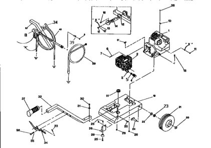 Part Location Diagram of 95587A Generac Nozzle