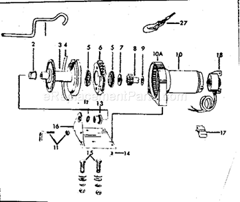 Part Location Diagram of 90-22865 Craftsman 10 Tooth Sun Gear
