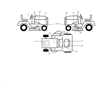 Decals Diagram and Parts List for 917992070  Craftsman Lawn Tractor