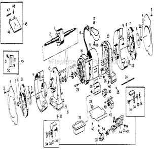 Page A Diagram and Parts List for 39719581  Craftsman Angle Grinder