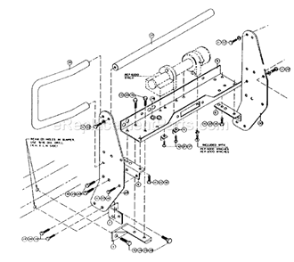Unit Diagram and Parts List for 3973  Craftsman Hoist & Winch