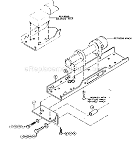 Unit Diagram and Parts List for 3974  Craftsman Hoist & Winch