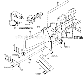 Unit Diagram and Parts List for 3975  Craftsman Hoist & Winch