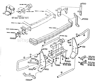 Unit Diagram and Parts List for 3997  Craftsman Hoist & Winch