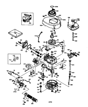Engine 143.984502 Diagram and Parts List for 143984502  Craftsman Engine