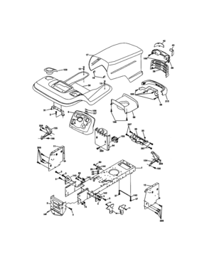 Part Location Diagram of 175692X615 Craftsman Fender.stl