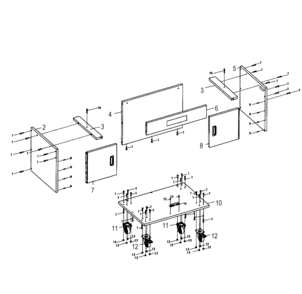 Main Assy Diagram and Parts List for 3203761  Craftsman Router