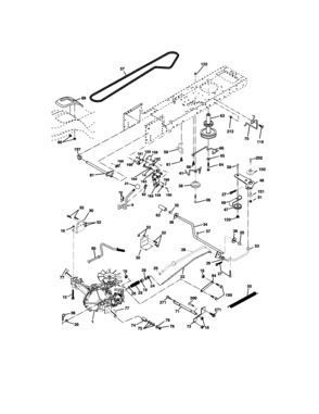 Ground Drive Diagram and Parts List for 917273840  Craftsman Lawn Tractor