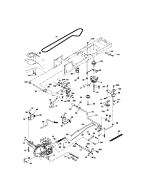 Ground Drive Diagram and Parts List for 917275662  Craftsman Lawn Tractor